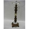 Image 3 : Brass and Glass Ashtray on Pedestal w/ Marble Base