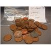 Image 1 : (50) Wheat Pennies, Mixed Dates, 1 Steel