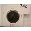 Image 1 : 1831 Large Cent