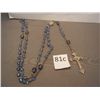 Image 1 : Sterling Blue Beaded Rosary