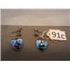 Image 1 : Sterling Heart Shaped Earrings