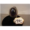 Image 1 : Sterling Ring w/ Large Purple Gemstone