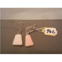 Sterling & Pink Earrings
