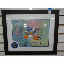 Walt Disney Donald Duck Print w/ Mickey's Philharmonic: Magic Kingdom Pin
