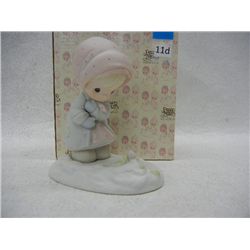 "February" Precious Moments Porcelain Figurine
