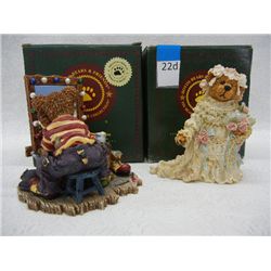 "Bailey as The Bride" and "Graffitie: Put on Your Happy Face" Boyds Collection Figurines