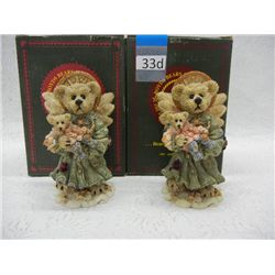 (2) "Zoe, The Angel of Life" Boyds Collection Figurines, 1 Signed