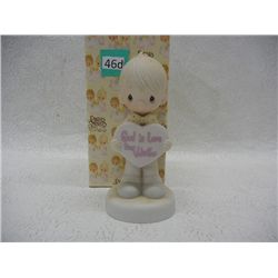 "God Is Love Dear Valentine" Precious Moments Porcelain Figurine