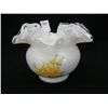 Image 2 : Fenton Hand Painted Ruffled Edge Bowl