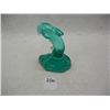 Image 2 : Fenton Green Glass Dolphin