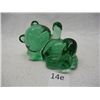 Image 1 : Green Glass Teddy Bear