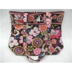 Brown & Pink Vera Bradley Tote Bag