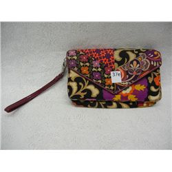 Black & Purple Vera Bradley Clutch