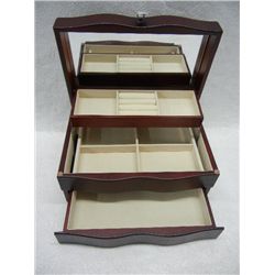 Cherry Stained Jewelry Box