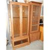 Image 1 : 10 Slot Gun Cabinet w/ Deer & Duck Etched Glass Doors, Has Keys