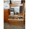 Image 1 : Computer Desk & Compaq Presario Computer Tower & Keyboard  & Mouse (no monitor)