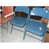 Image 1 : 2 Blue Folding Chairs