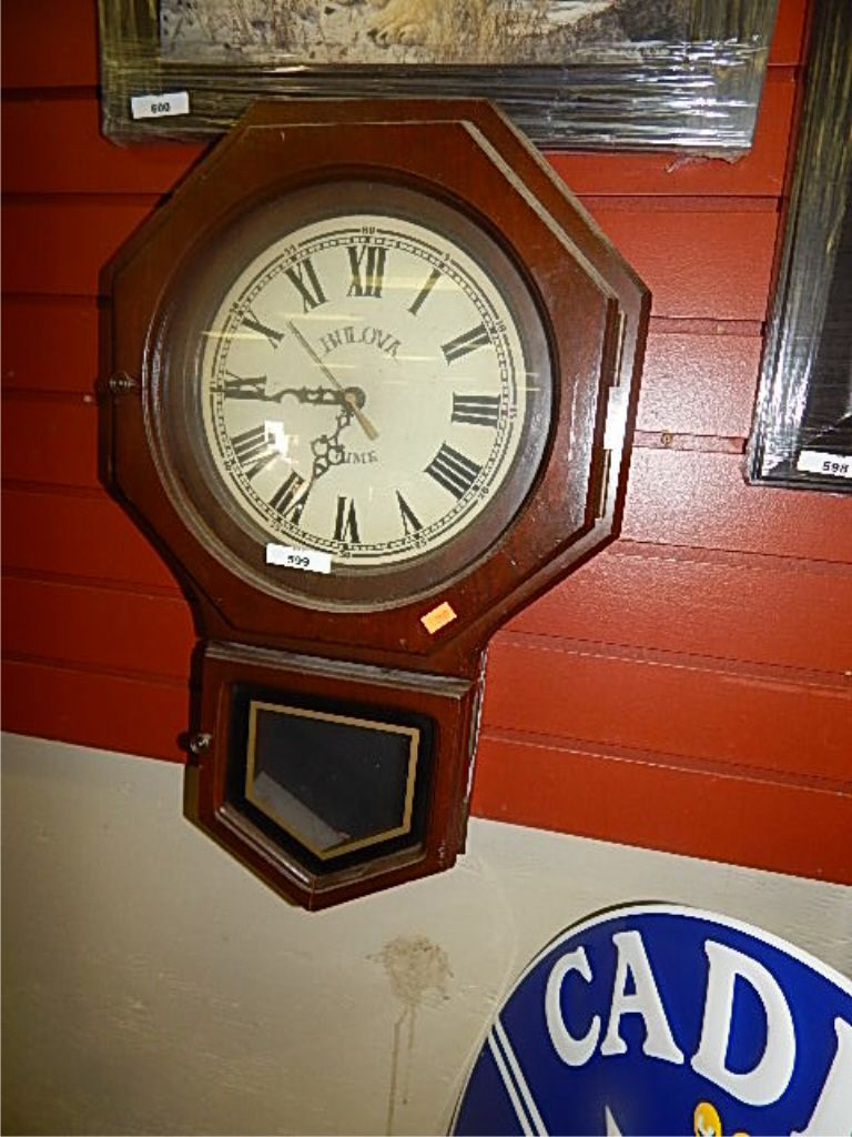 VINTAGE BULOVA WALL CLOCK
