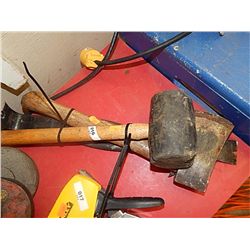 AXE, MALLET AND BAR
