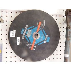 CUTTING DISKS - 12"  - NEW - 1 PER LOT