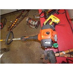 HUSKY GAS WEED CUTTER - WORKING GOOD!! TESTED IT  INFRONT OF OUR FENCE!!!!! ;)