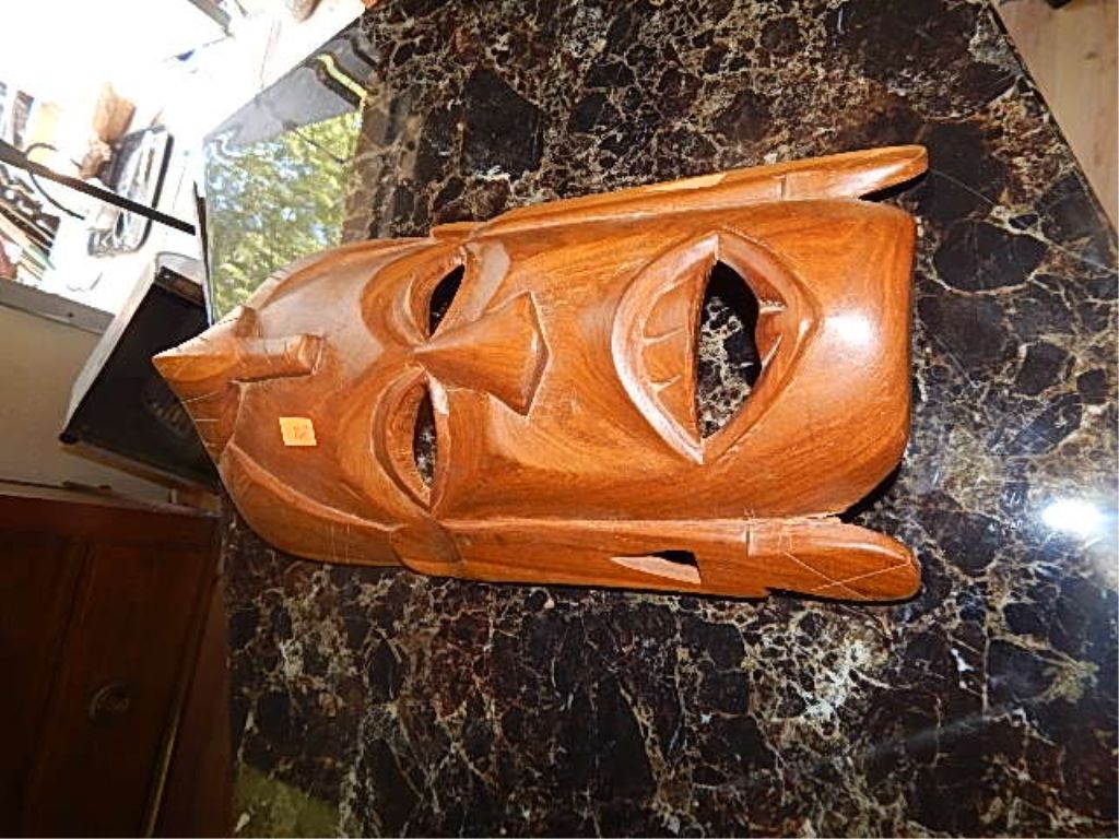HAND CRAFTED AND CARVED TEAK MASK