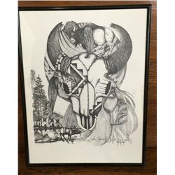 Original ink drawing by Taylor
