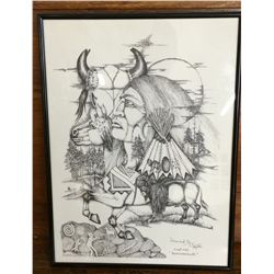 Original ink drawing by Taylor
