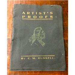 C. M. Russell artists proofs booklet