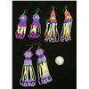 Image 1 : Three beaded and quill earrings