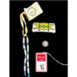 Native American beaded hairpieces