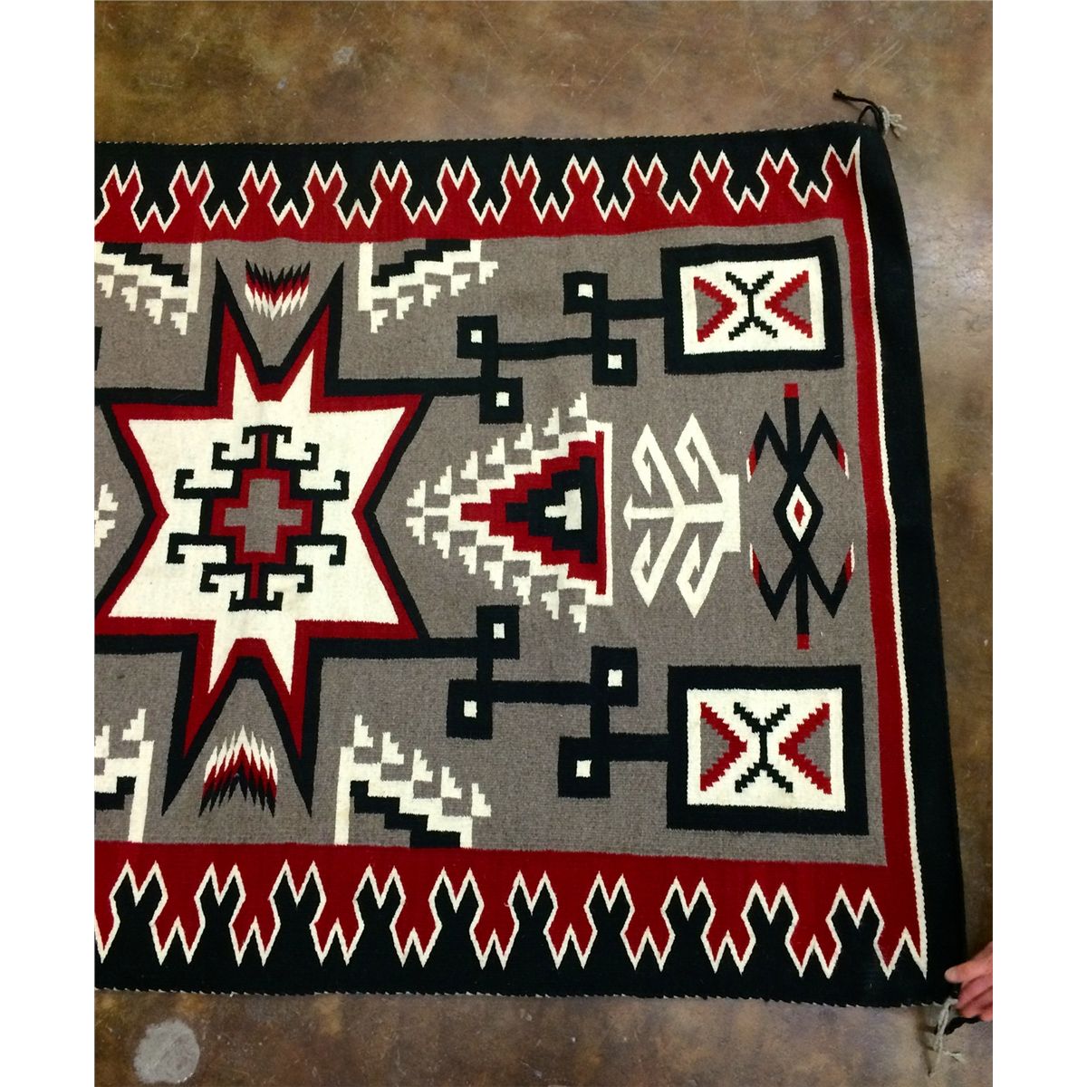 Navajo storm pattern rug Western Trading Post