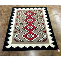Very large Southwestern wool handmade rug