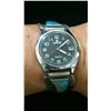 Image 1 : Turquoise and sterling silver Native American watch tips