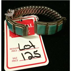 Turquoise and Sterling watch tips