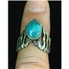 Image 1 : Turquoise and sterling silver ring