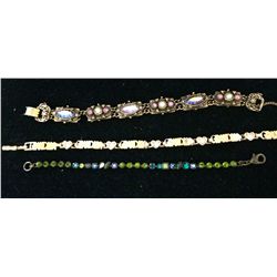 Link bracelet costume jewelry lot