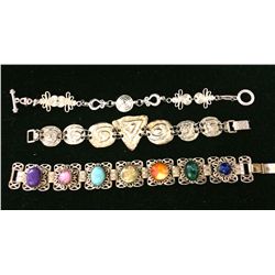 Link bracelet costume jewelry lot