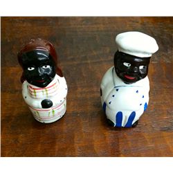 “Black” ceramic folk art bells