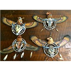 Four Southwestern style wall hangings