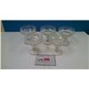 Image 1 : (5) Piece set of 1920's Stuart Crystal-Grape Vine Design Dessert Bowls