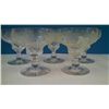 Image 2 : (5) Piece set of 1920's Stuart Crystal-Grape Vine Design Dessert Bowls