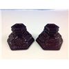 Image 3 : Vintage Royal Ruby Red Avon Cape Cod Pattern Candle Holders