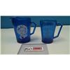 Image 1 : Vintage Shirley temple Blue Glass Pitcher and Cup