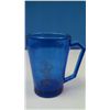 Image 4 : Vintage Shirley temple Blue Glass Pitcher and Cup
