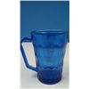 Image 5 : Vintage Shirley temple Blue Glass Pitcher and Cup