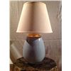 Image 1 : Light Blue Ceramic table Lamp w/ Shade