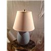Image 2 : Light Blue Ceramic table Lamp w/ Shade