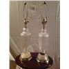 Image 1 : (2) Glass Table Lamps for one money