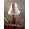 Image 2 : Table Lamp (Gilded Egg Style) w/Shade